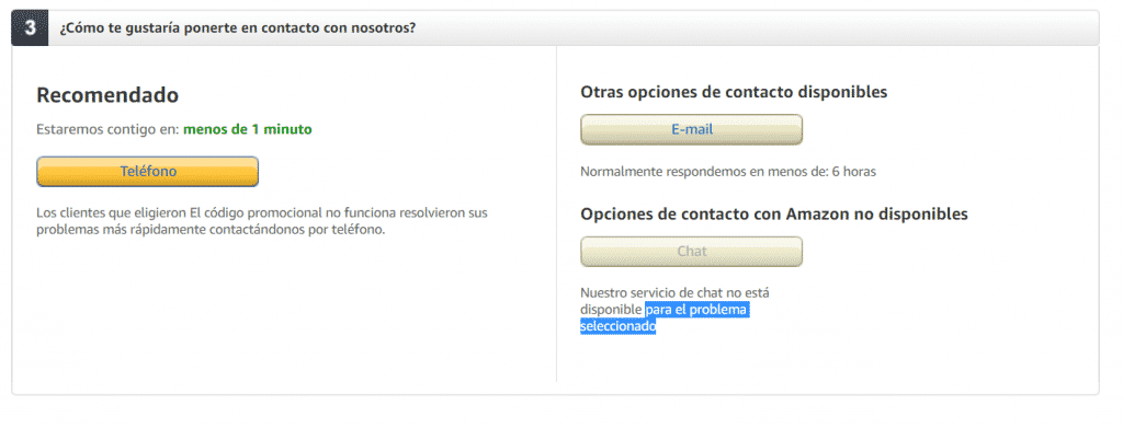 Amazon-Chat kontaktieren