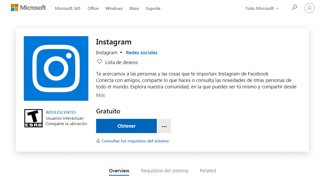 Instagram für PC Microsoft Store