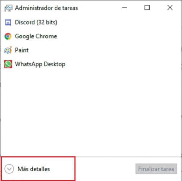 Administrador de tareas de Windows