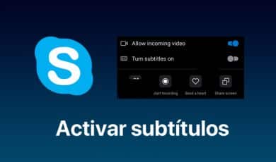 activar subtitulos traductor skype