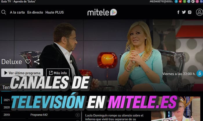 القنوات التلفزيونية mitele es