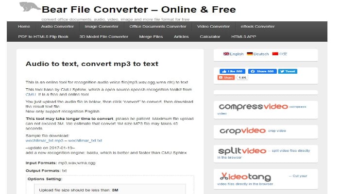 ljud till word converter