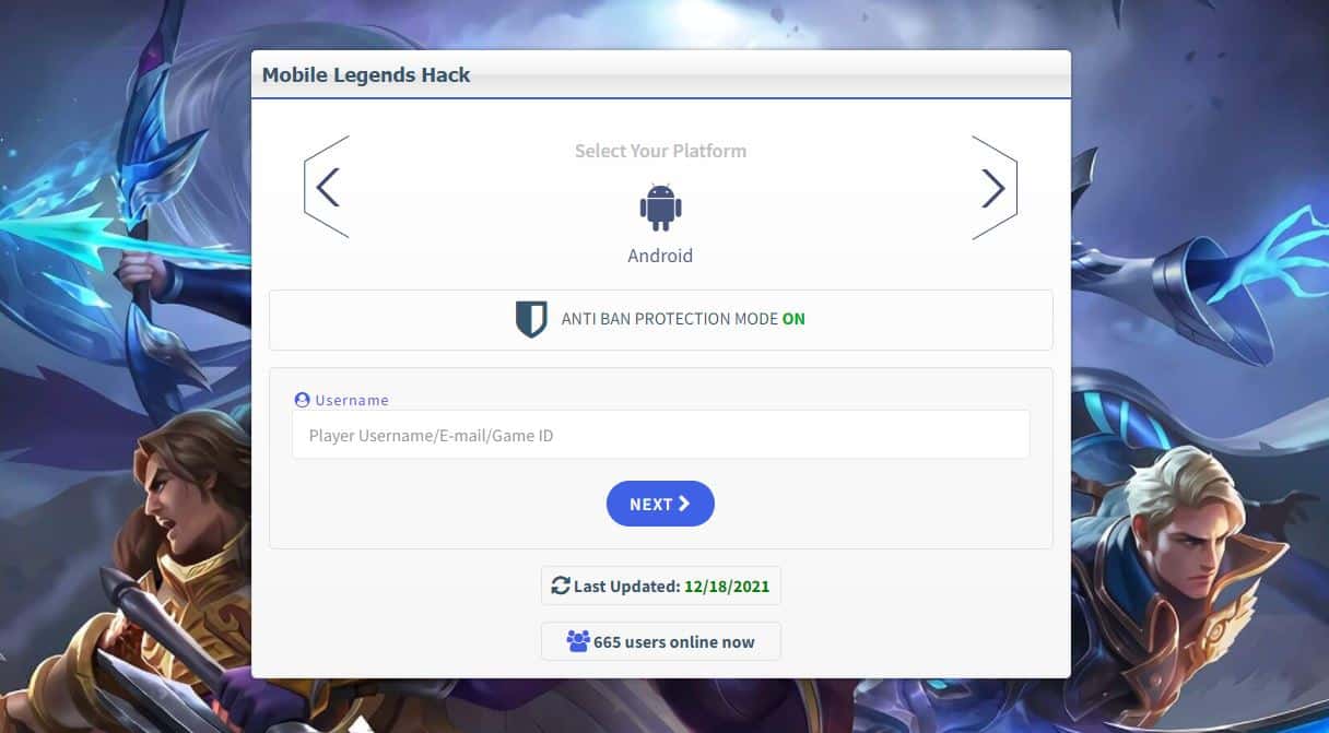 Создать аккаунт mobile legend