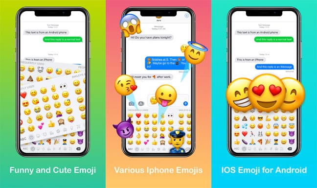 clavier emojis iphone pour anroid apk