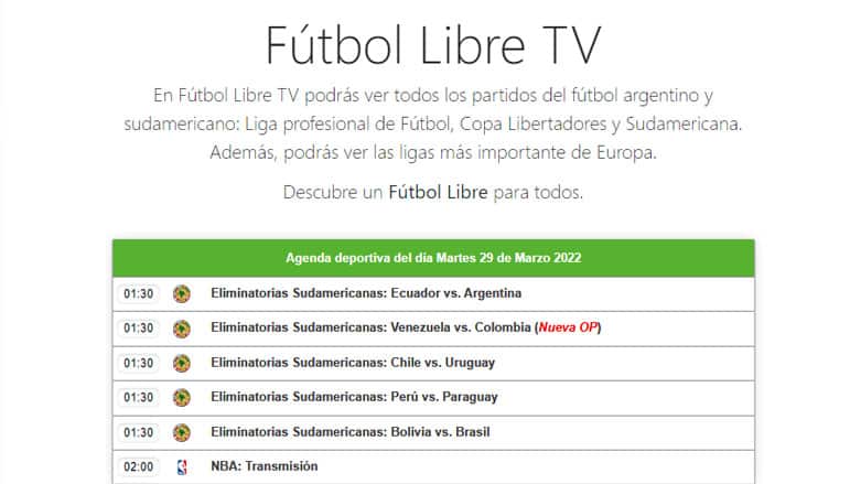 fútbol libre tv