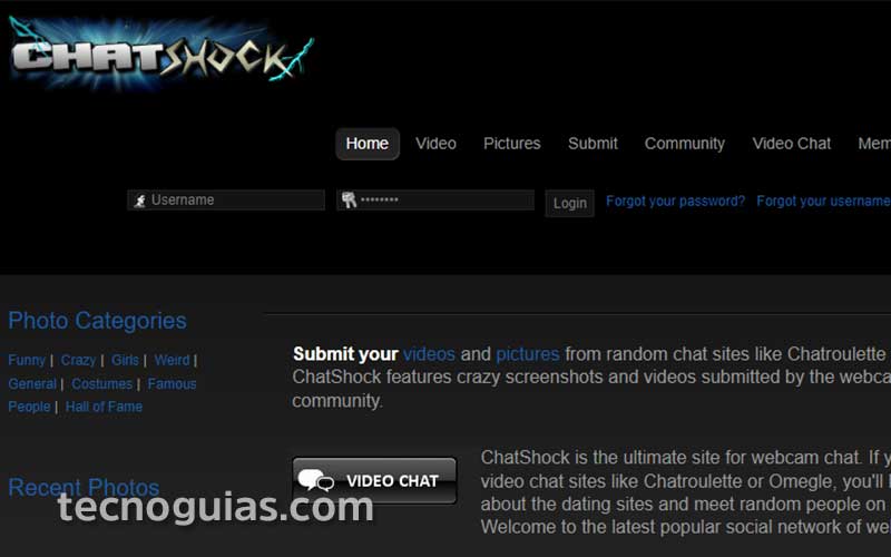 página do chatshock