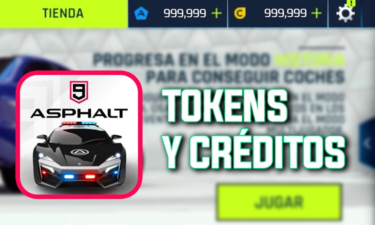 asphalt 9 tokens and unlimited credits