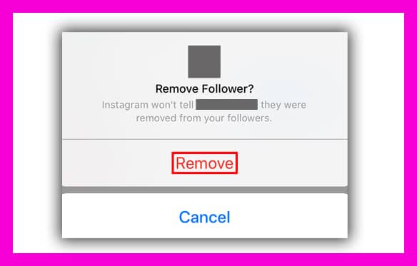 Instagram-Follower entfernen