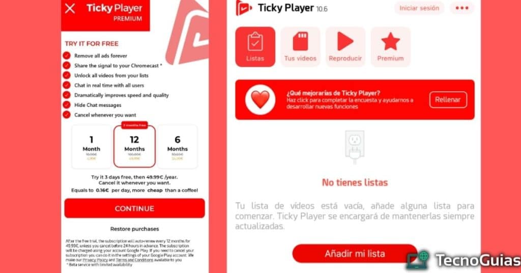 how to use ticky player