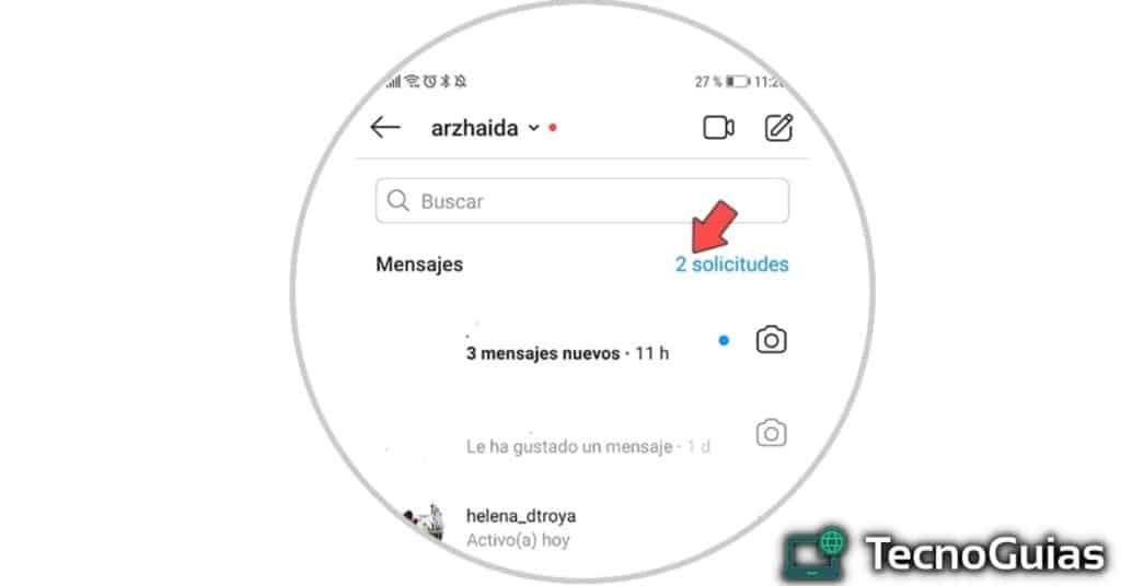 visualizar solicitações de mensagens no instagram