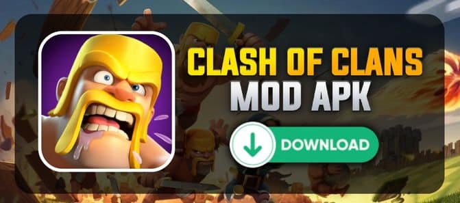 Baixe o apk do mod clash of clans