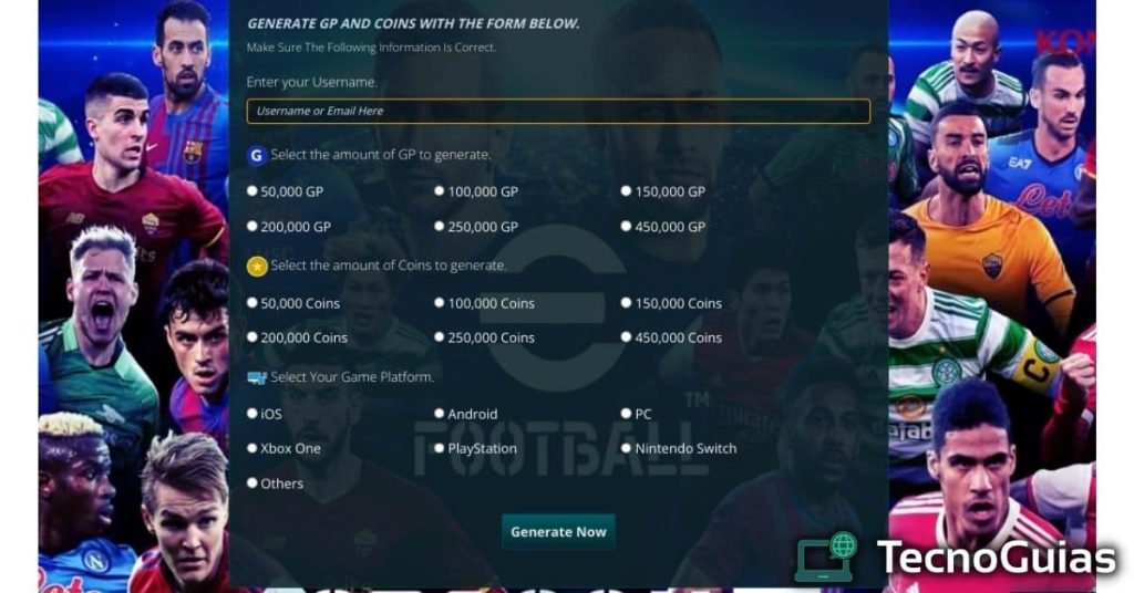 efootball free gp points and coins generator