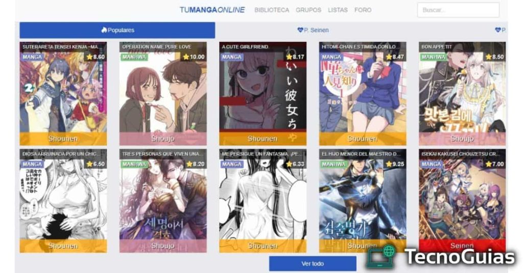 differences between tumangaonline and lectormanga