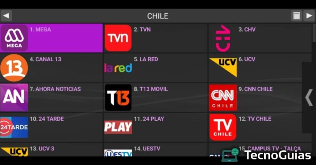 Daftar m3u Chili