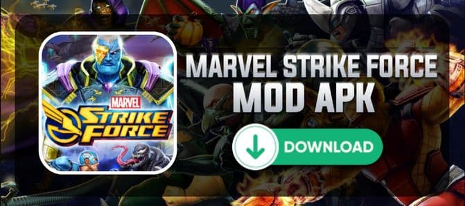 تحميل لعبة Marvel Strike Force mod apk