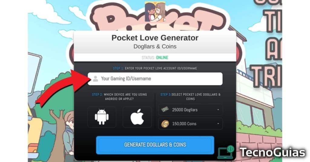 pocket love generador de monedas infinitas