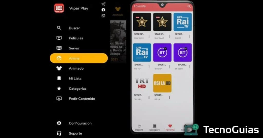 viper play tv til Android