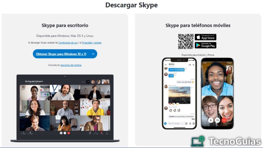 Descargar Skype para windows