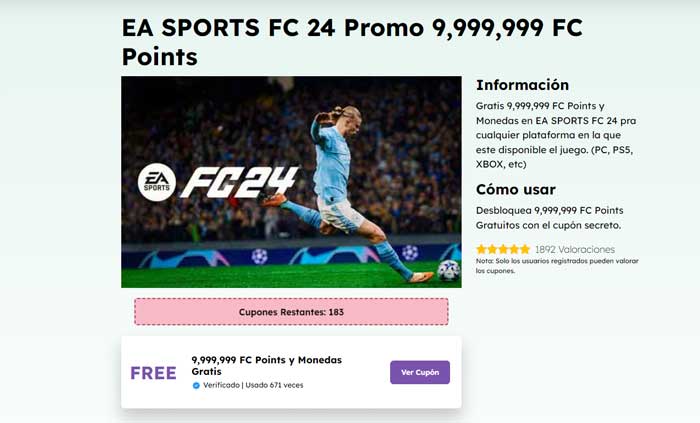 ea fc coupon 24 points and coins